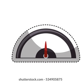pressure gauge isolated icon