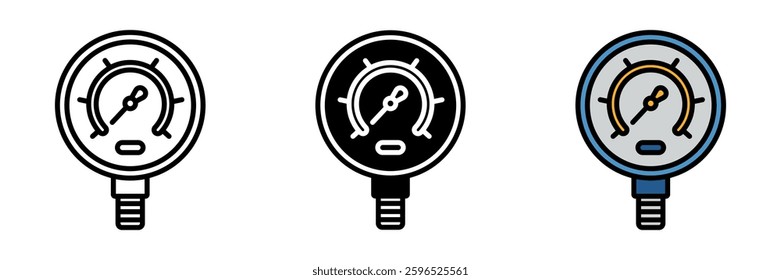 Pressure Gauge is a measuring device displaying fluid or gas pressure levels in industrial, automotive, and HVAC systems.