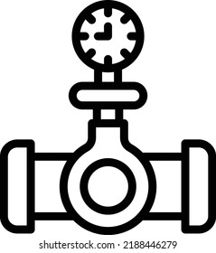 Pressure gauge Vector Icon Design Illustration