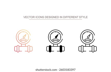 Pressure icon design with white background stock illustration