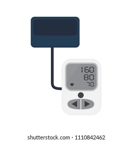 pressure icon in flat style isolated vector illustration on white transparent background