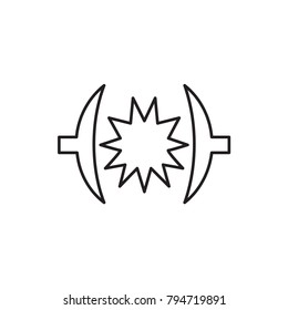 pressure icon illustration isolated vector sign symbol