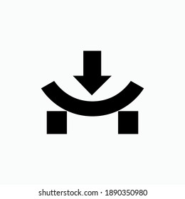 Pressure Icon. Loading Symbol - Vector. 