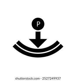 Pressure Icon. Loading Symbol - Vector. 