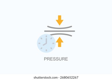 Icono De Presión O Ilustración vectorial Aislada Del Logotipo