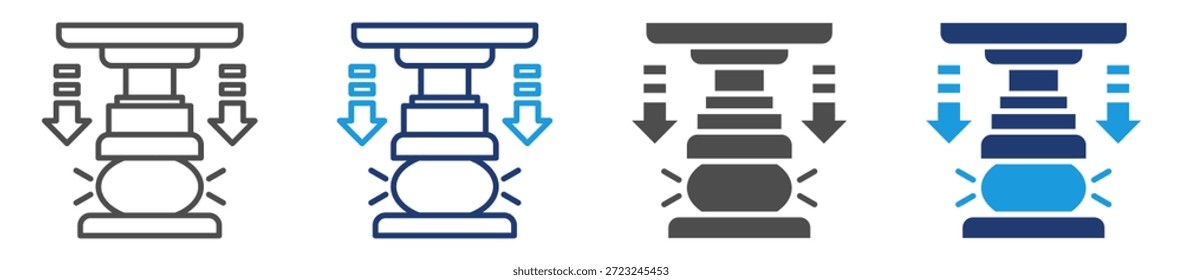 pressure icon set multiple style