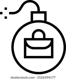 pressure icon. Thin linear style design isolated on white background