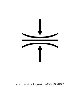 Pressure icon vector illustration logo design