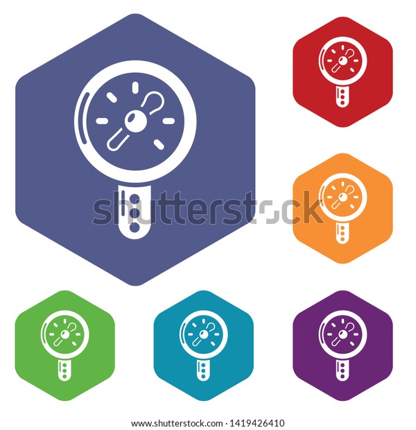 Pressure Indicator Icon Simple Illustration Pressure Stock Vector ...