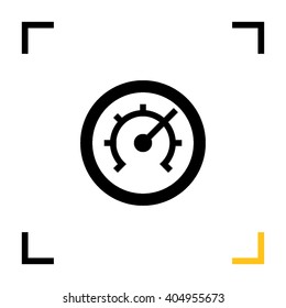 Pressure isolated minimal single flat linear icon for application and info-graphic. Technology line vector icon for websites and mobile minimalistic flat design.