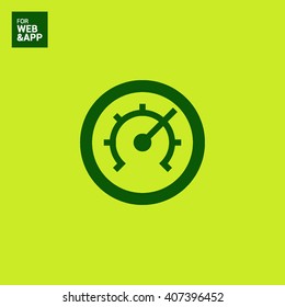 Pressure isolated minimal single flat linear icon for application and info-graphic. Technology line vector icon for websites and mobile minimalistic flat design.