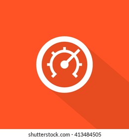 Pressure isolated minimal single flat linear icon for application and info-graphic. Technology line vector icon for websites and mobile minimalistic flat design.