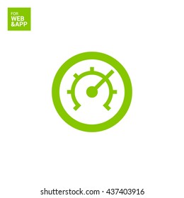 Pressure isolated minimal single flat linear icon for application and info-graphic. Technology line vector icon for websites and mobile minimalistic flat design.