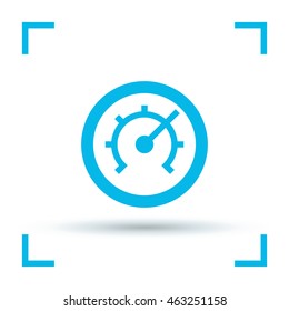 Pressure isolated minimal single flat linear icon for application and info-graphic. Technology line vector icon for websites and mobile minimalistic flat design.
