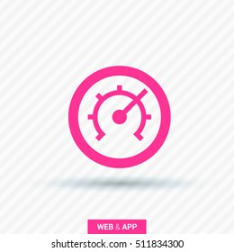 Pressure isolated minimal single flat linear icon for application and info-graphic. Technology line vector icon for websites and mobile minimalistic flat design.