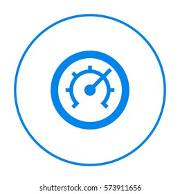 Pressure isolated minimal single flat linear icon for application and info-graphic. Technology line vector icon for websites and mobile minimalistic flat design.