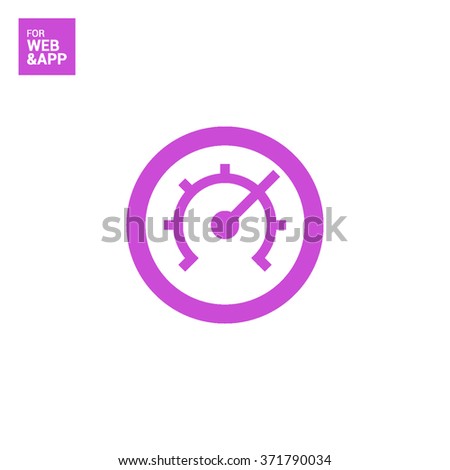 Pressure isolated minimal single flat linear icon for application and info-graphic. Technology line vector icon for websites and mobile minimalistic flat design.