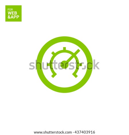 Pressure isolated minimal single flat linear icon for application and info-graphic. Technology line vector icon for websites and mobile minimalistic flat design.