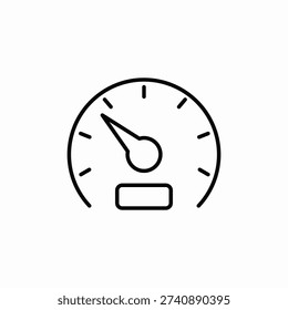 pressure measure icon sign vector