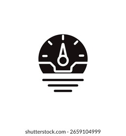 colección de icono de medidor de presión. Estilo de diseño con fondo

