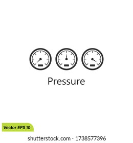 Pressure Meter Icon Illustration Vector Eps Stock Vector (Royalty Free ...