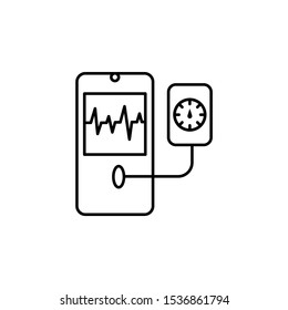 Pressure mobile icon. Element of mobile technology icon