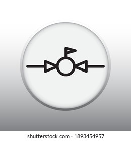 PRESSURE RELIEF VALVE VECTOR SYMBOL OF PUMPING SYSTEM MECHANICAL SYSTEM