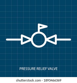 SÍMBOLO DEL VECTOR DE LA VÁLVULA DE ALIVIO DE PRESIÓN DEL SISTEMA MECÁNICO DEL SISTEMA DE BOMBA