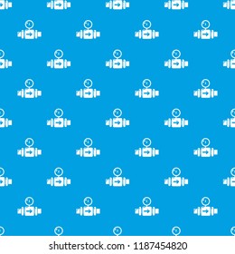 Pressure sensor pattern vector seamless blue repeat for any use