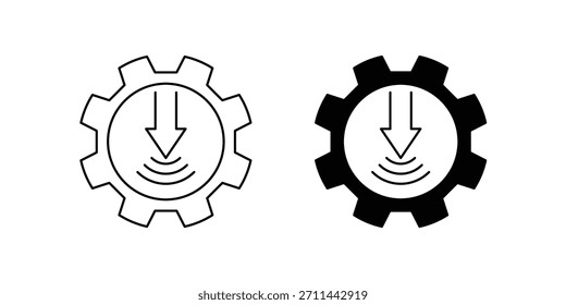 Pressure set icon with white background vector stock illustration