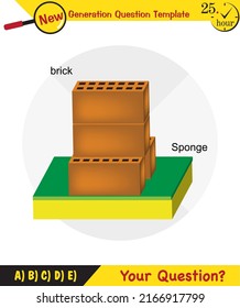 Pressure in solids, Different solid pressure examples, Physics examples study, pressure example in solids physics science lesson,  exam question, eps