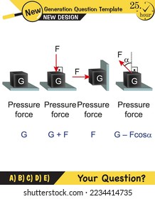 Pressure in solids  Different solid pressure examples  Physics examples study  pressure example in solids physics science lesson  exam question  eps
