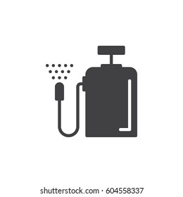 Pressure sprayer icon vector, filled flat sign, solid pictogram isolated on white. Symbol, logo illustration. Pixel perfect