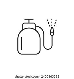 Pressure sprayer line icon design. isolated on white background. vector illustration