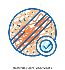 terapia de pressão ícone doodle esboço vetor. sinal terapia de pressão. ilustração símbolo isolado