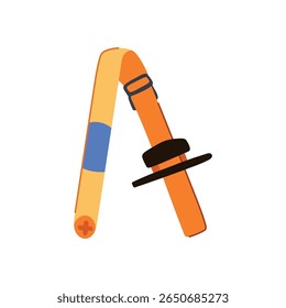 desenho animado do cuidado de emergência do torniquete da pressão. bandagem primeiros socorros, parada médica, pressão arterial do membro torniquete do sinal do cuidado de emergência.