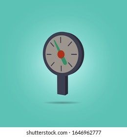 Pressure values isometric icon. Simple color vector of science icons for ui and ux, website or mobile application