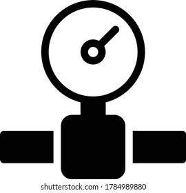 pressure vector glyph flat icon 