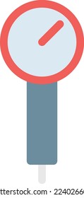 ilustración del vector de presión sobre un fondo transparente. Símbolos de calidad superior. Iconos vectoriales de color de línea para el concepto y el diseño gráfico.