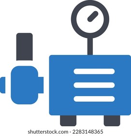 pressure Vector illustration on a transparent background. Premium quality symmbols. Glyphs vector icons for concept and graphic design. 

