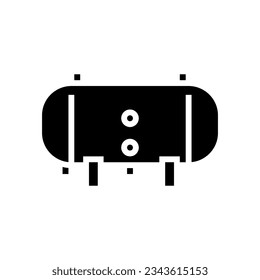 pressure vessel engineer glyph icon vector. pressure vessel engineer sign. isolated symbol illustration