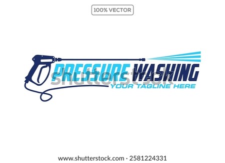 pressure wash logo design template