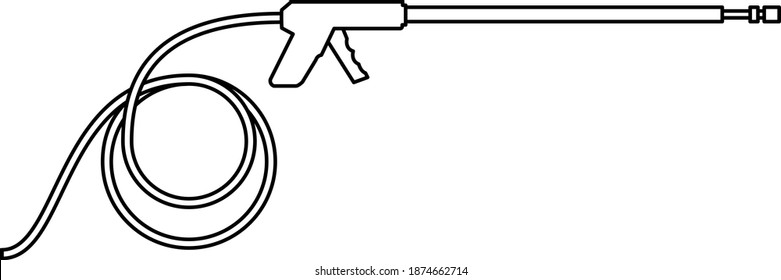 Pressure Washer Gun Icon , Vector