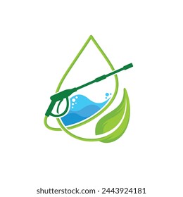  pressure washer logo, nature wash logo