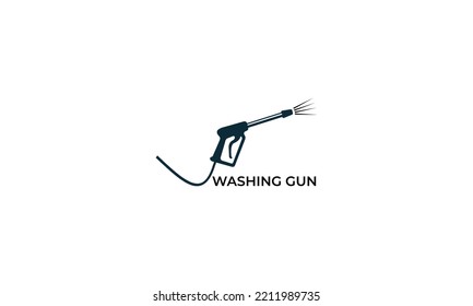 Pressure washing logo template. Cleaning vector design.