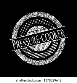 Pressure-cooker chalkboard emblem