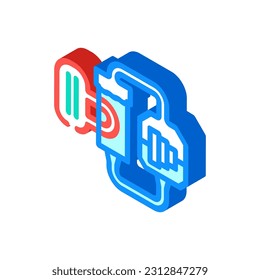 pressurized water reactor nuclear energy isometric icon vector. pressurized water reactor nuclear energy sign. isolated symbol illustration