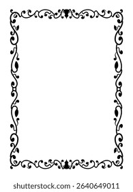 Prestige Elegant Ornamental Border Decorative Vector