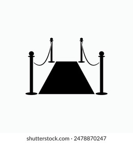 Icono Prestige. VIP, Privilegio. Símbolo de alfombra roja - Vector. 