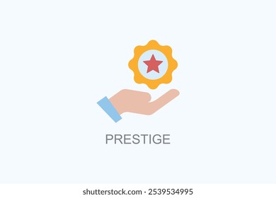 Symbol für Prestige-Vektorgrafik oder Logo-Zeichen